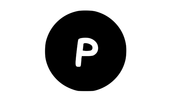 Circle Shape with Playful Mono P: Graphics for Crafts