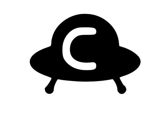 Cute Alien UFO Graphics for Playful Crafts