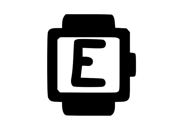 Smart Watch with Playful Mono E Graphics for Crafts