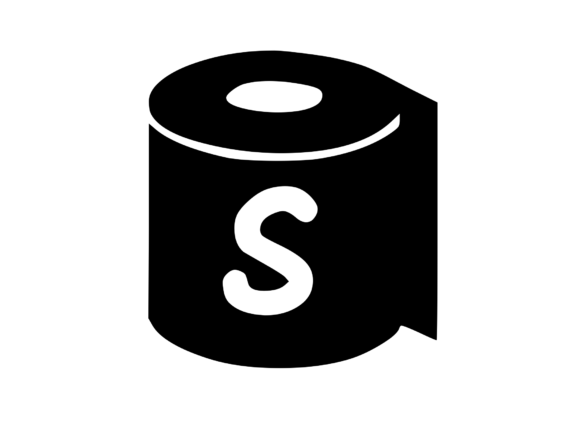 Toilet Paper Roll with Playful Mono S: Graphics & Crafts