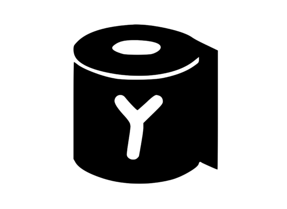 Toilet Paper Roll with Playful Mono Y: Design Review